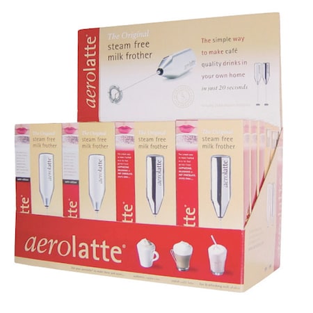 Aero Latte Harold Import Aerolatte Chrome Stainless Steel Milk Frother 004